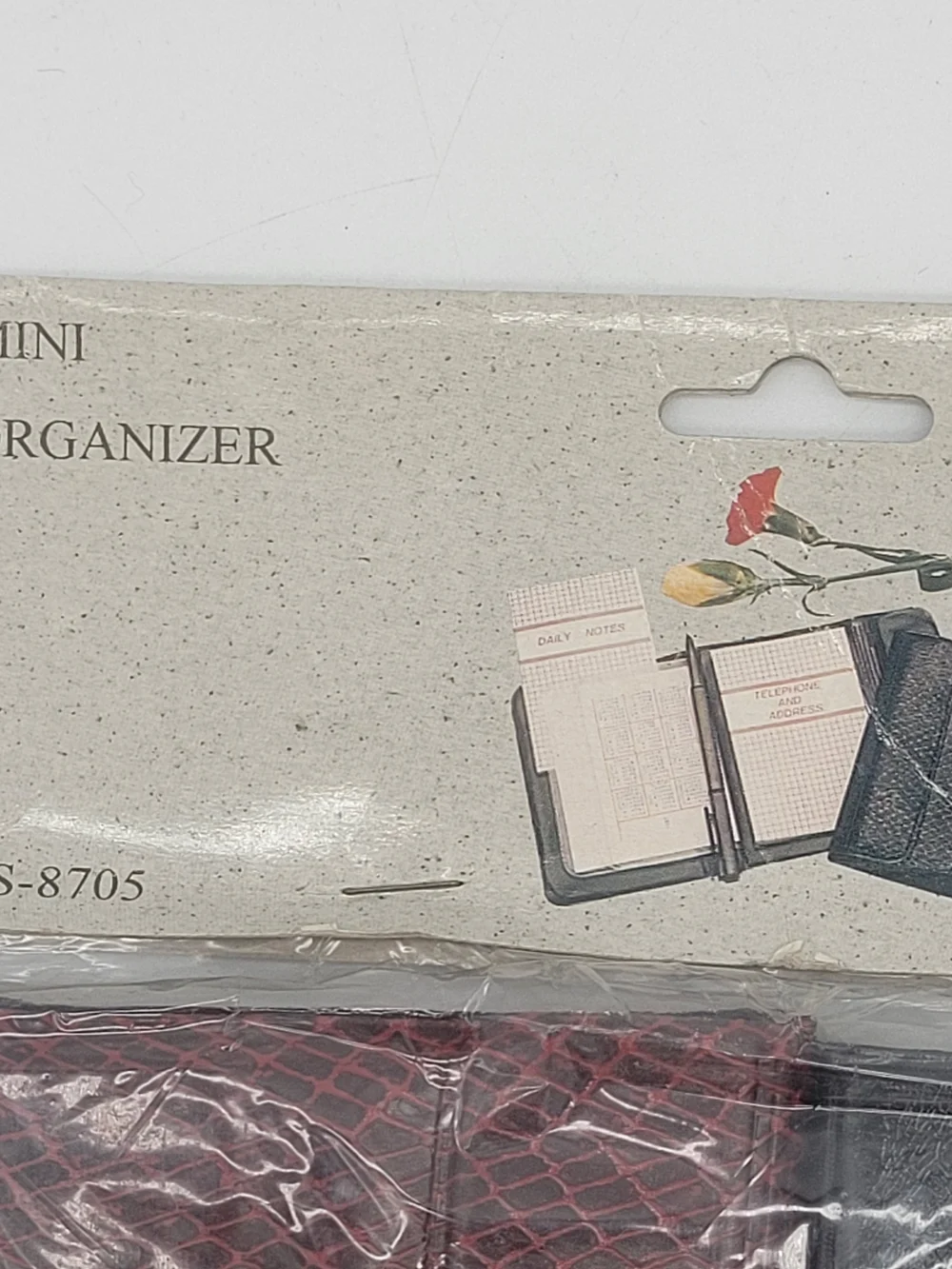 Mini Organizer Wallets - Black and Red Snake Print